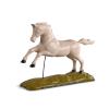 Wooden model of the Northamptonshire Yeomanry badge depicting a white horse.