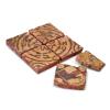 Medieval encaustic floor tiles depicting crests of the Woodville family and the House of York