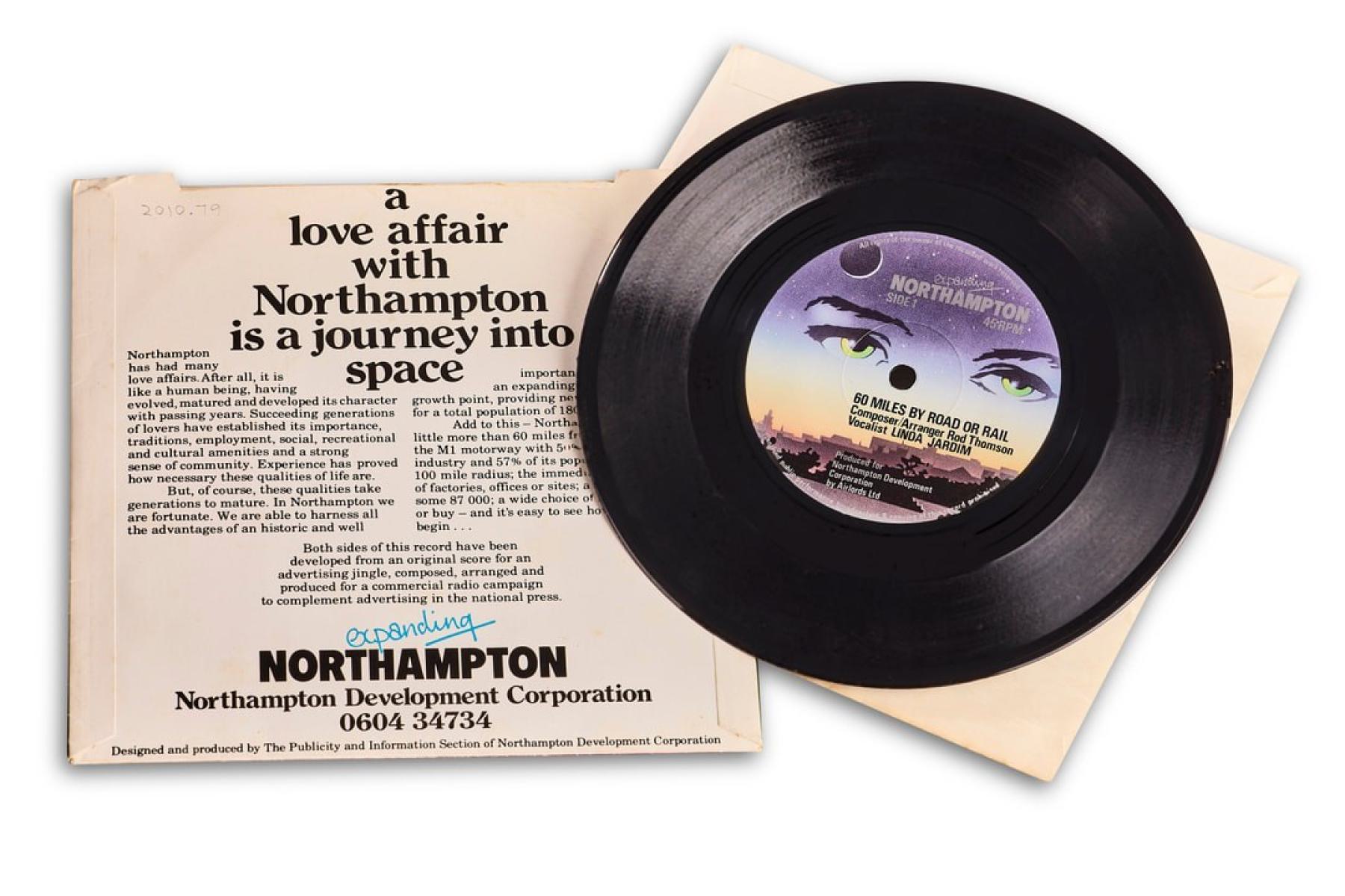 Vinyl record and sleeve released in 1980 entitled 60 Miles by Road or Rail