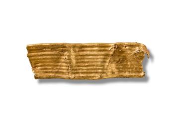 Bronze Age decorated gold strip or ribbon