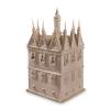 Ceramic model of the Tudor Triangular Lodge in Rushton, by artist Hugh Colvin in later 20th century