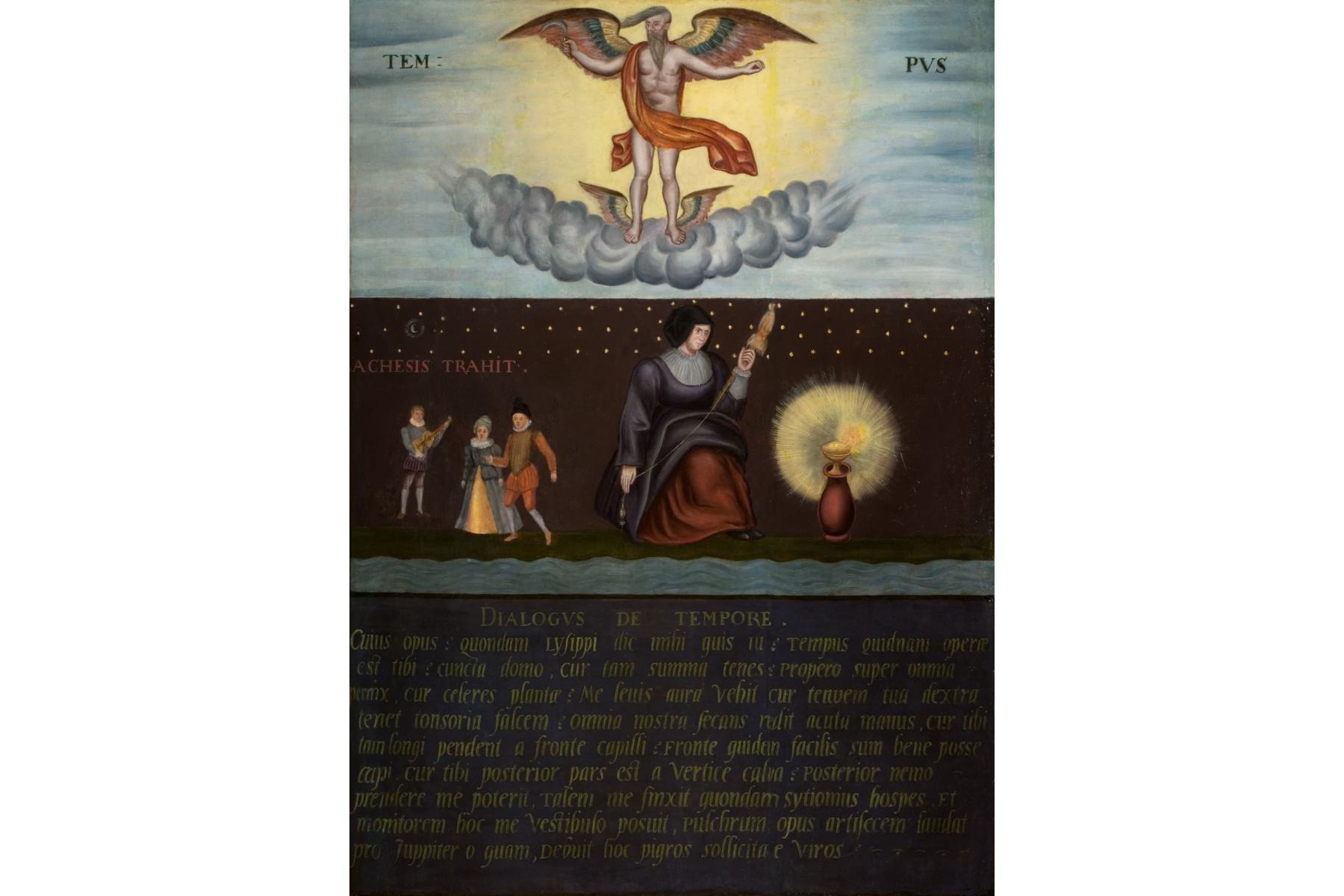 Reverse of late 16th century painting of Sir Christopher Hatton
