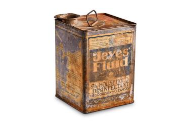 Tin of Jeyes Fluid (Mark II) disnfectant