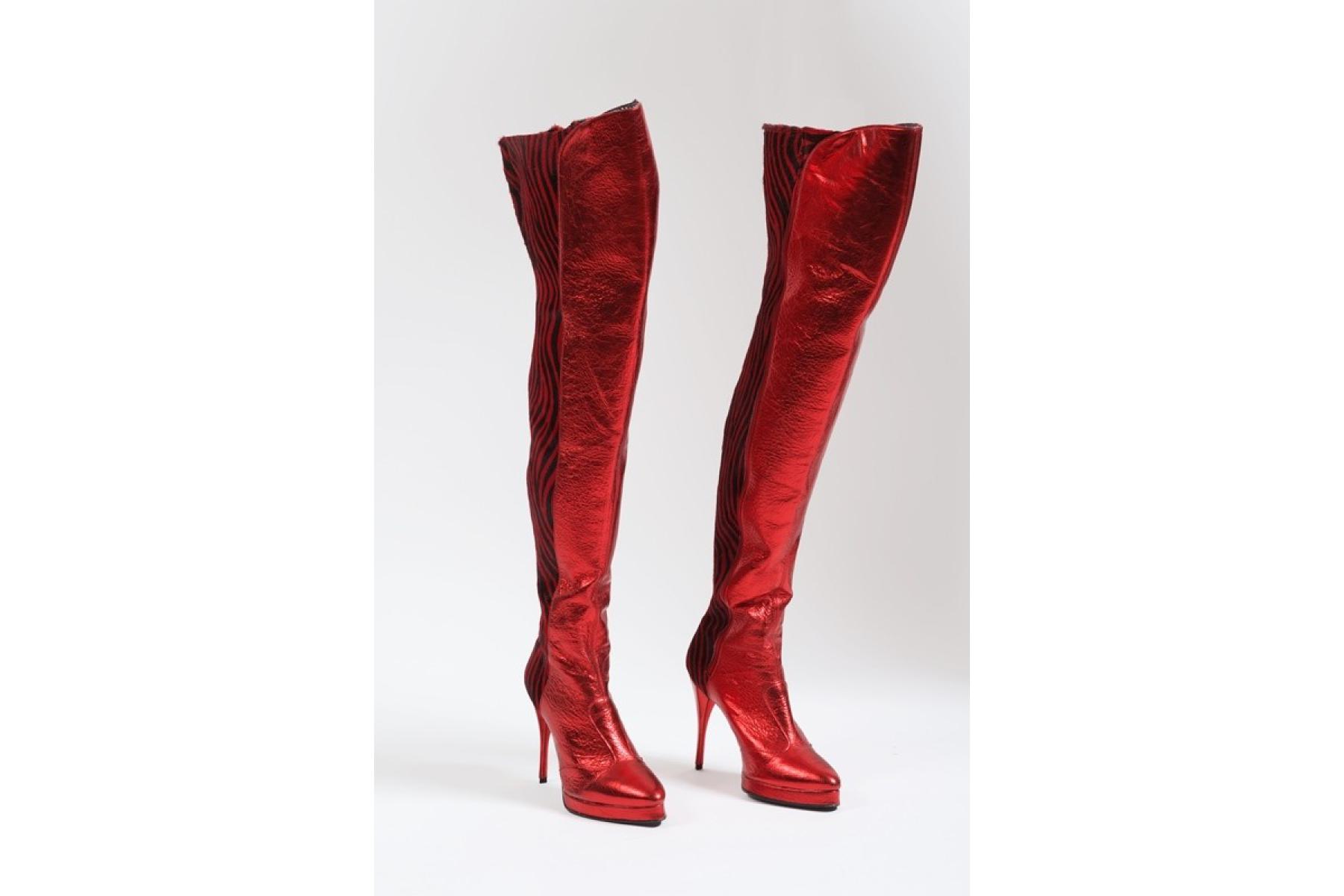 Over the knee, high heeled boots made as props for the 2005 film Kinky Boots