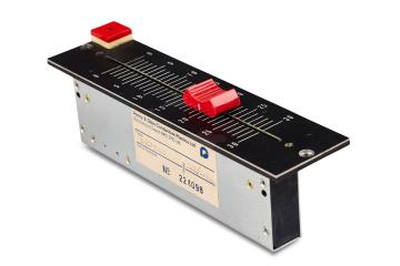 Microphone fader component used at  BBC Radio Northampton