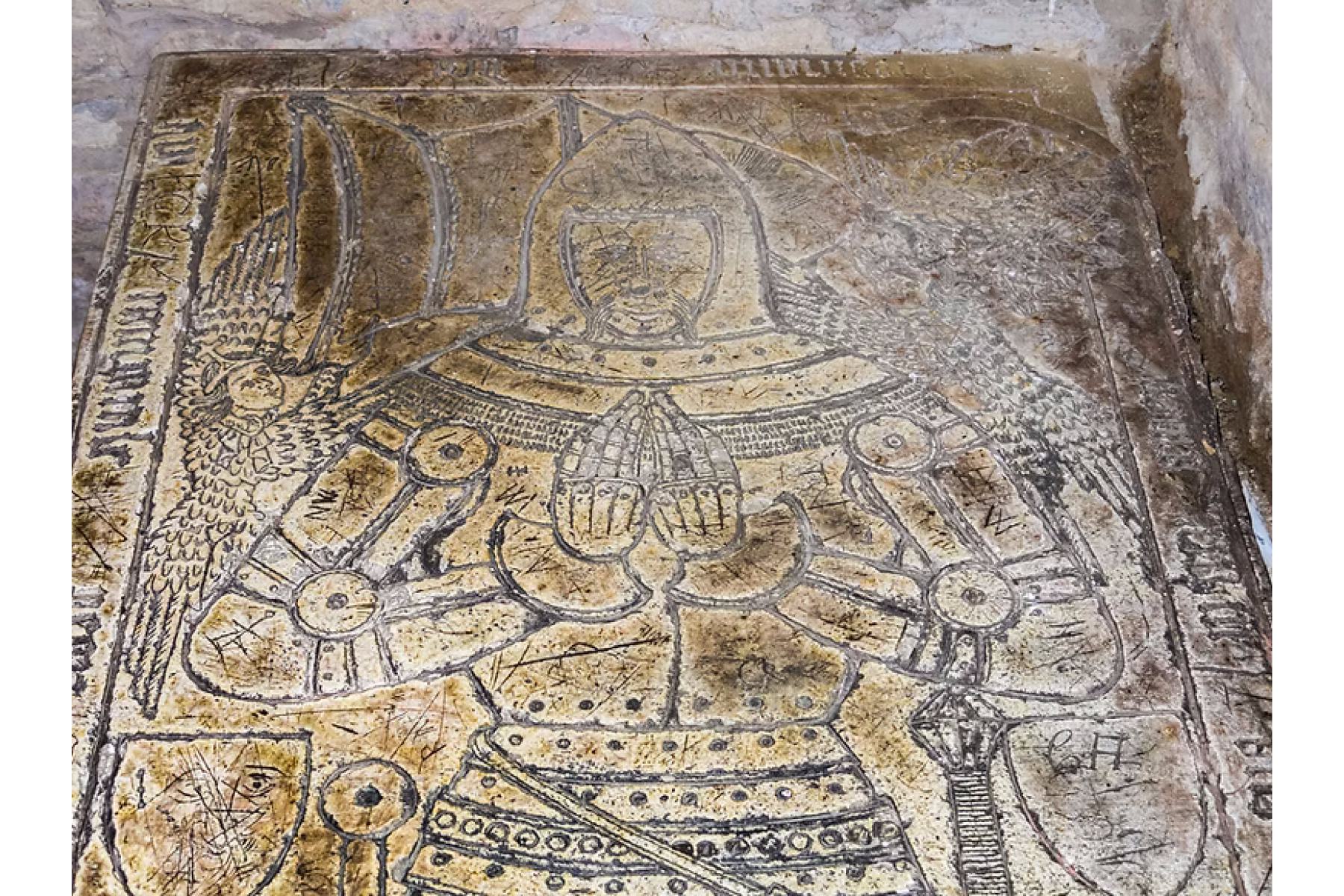 Alabaster slab of John Woodville tomb