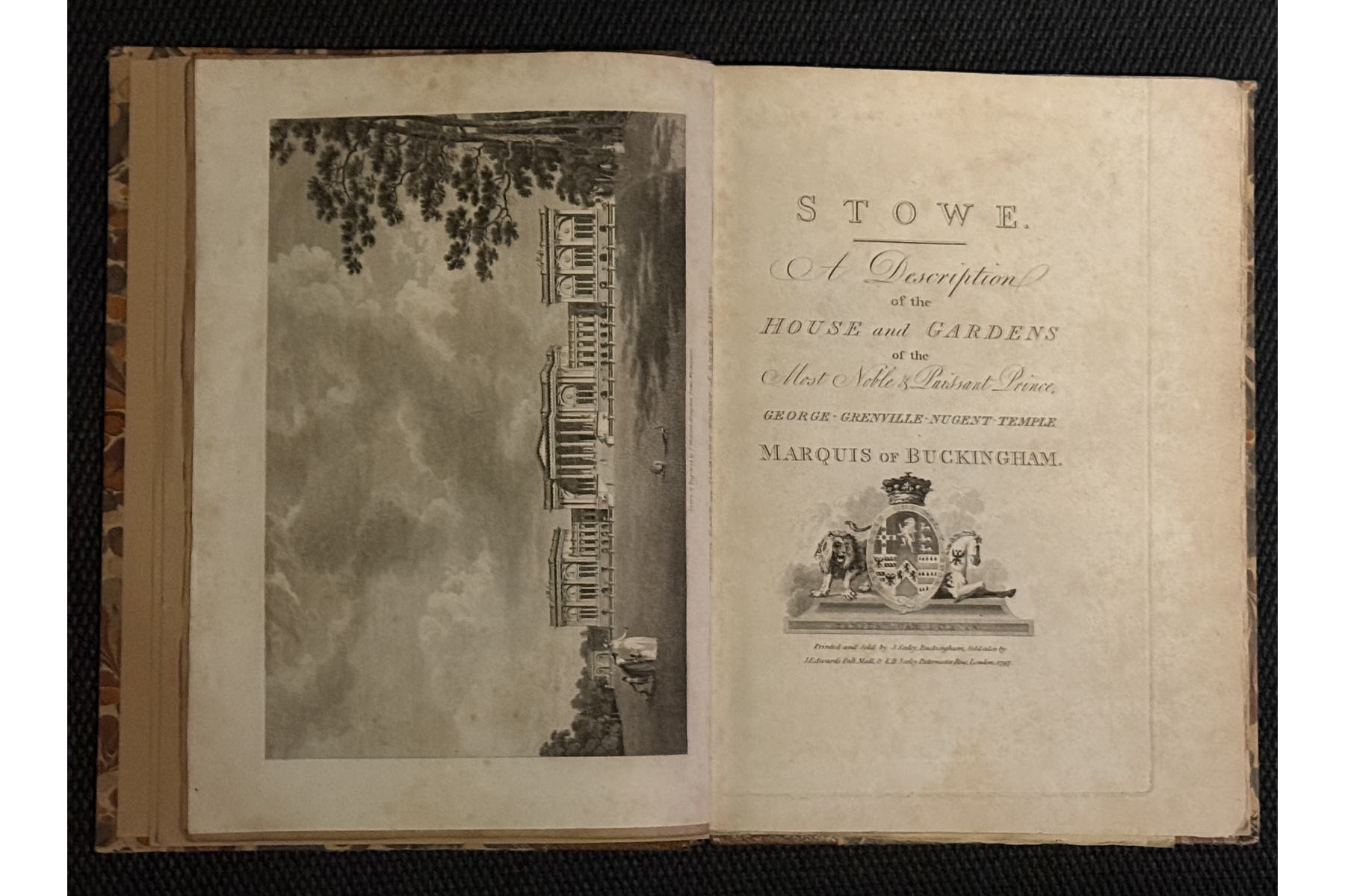 Book - depicting Stowe house