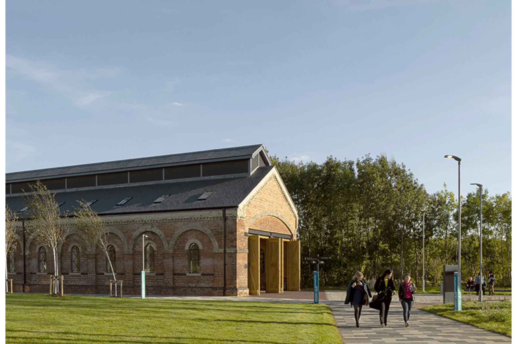 Side view of the Engine Shed