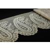 Length of Buckingham Point Bobbin Lace known as the Paisley Pear