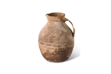 Large pottery jug made in village of Potterspury, Northamptonshire