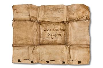 Parchemnt cover sheet of Weston Haddon Enclosure Award 1765