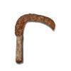 Iron Age reaping hook - iron blade with bone handle