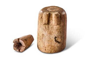 Discarded (partially worked) antler chess pieces