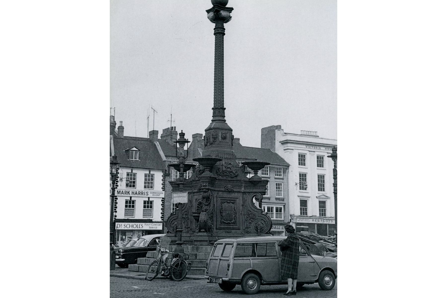 The fountain in the Market Square mid 20th century
