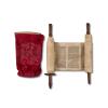Torah Scroll and red velvet bag.