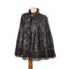 Decorated black women's cape handmade by the wife of the Eydon village tailor