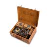 German spy radio housed in cardboard and fabric suitcase
