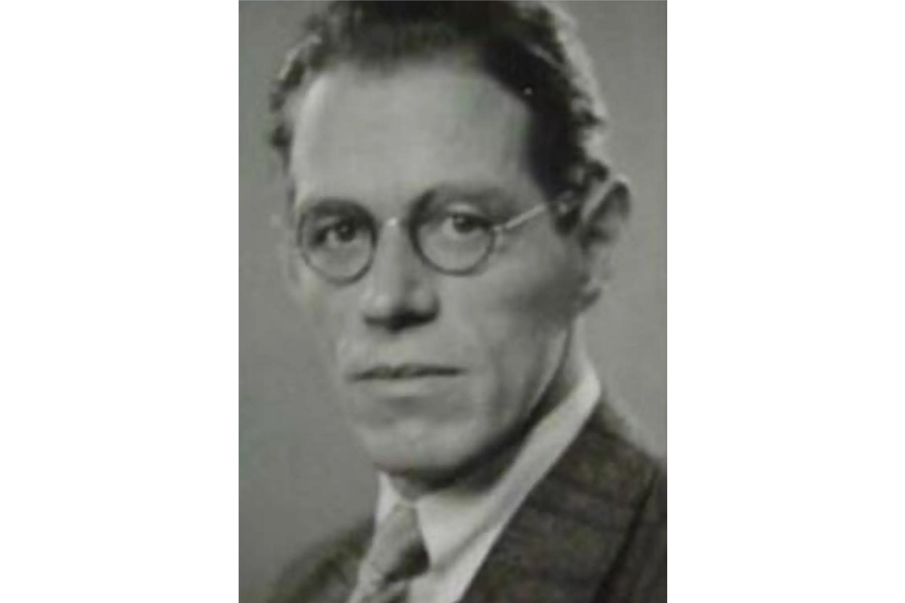 Photograph of Gösta Caroli, parachuted as a German spy into Northamptonshire in 1940