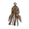 Bronze, enamelled Roman vanity set hung from a chatelaine